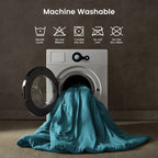 Stone Washed Duvet Cover Set - Teal