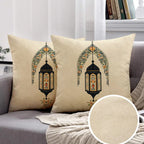 Pillow Covers - Zippered Cotton Beige