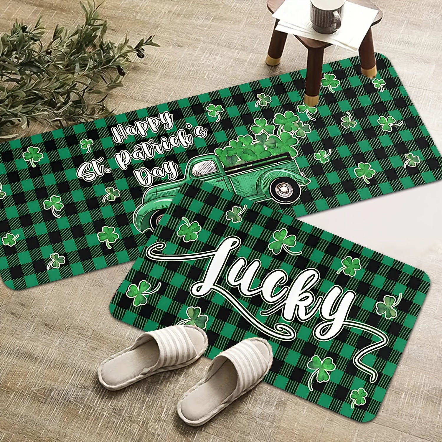 Kitchen Mat - Non-Slip Polyester 2-Pack