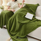 Update Sofa with Organic Couch Cover| Herringbone Chenille Tassels topspet