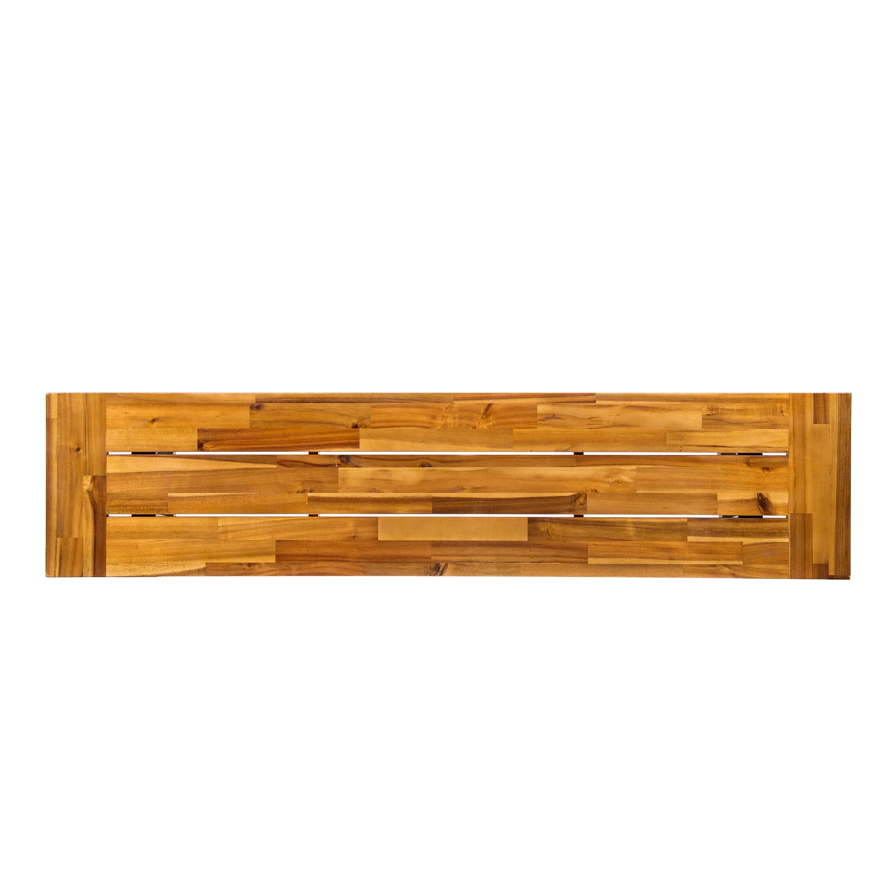 Acacia Wood Outdoor Dining Bench, Patio Backless Bench Streamdale Furniture