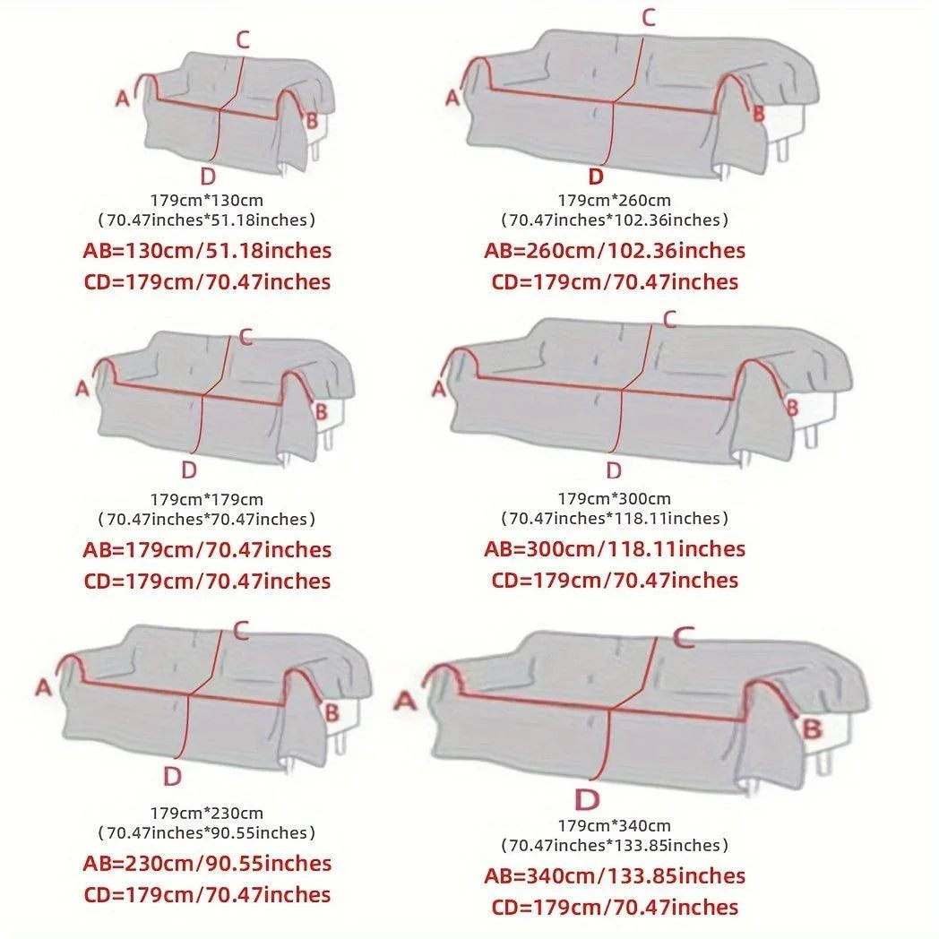 Boho-Chic All-Season Sofa Cover | Light Gray & Pet Proof Couch Cover topspet