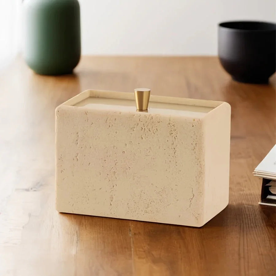 Resin Bathroom Containers with Lids Bathroom Organizer Storage Swabs Can Dental floss Can q-tip Storage Toothpick Holder Bathroom Canister Vanity Storage Jars Organizer for Swabs,Bath Salts Makeup Sponges Bath salt tank, Cani House Of Avana