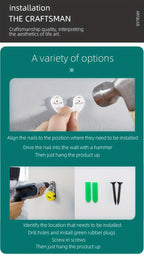 [2D Flat] Rhino Wall Hanging | Classic European Style Animal Wall Decor, Plastic, Wall Mount, Suitable for Home Office