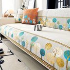 Pet Proof Couch Cover - Boho Chenille Sofa Cover with Tree Embroidery topspet