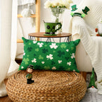 Throw Pillow - Shamrock Green Polyester 12x20 inch