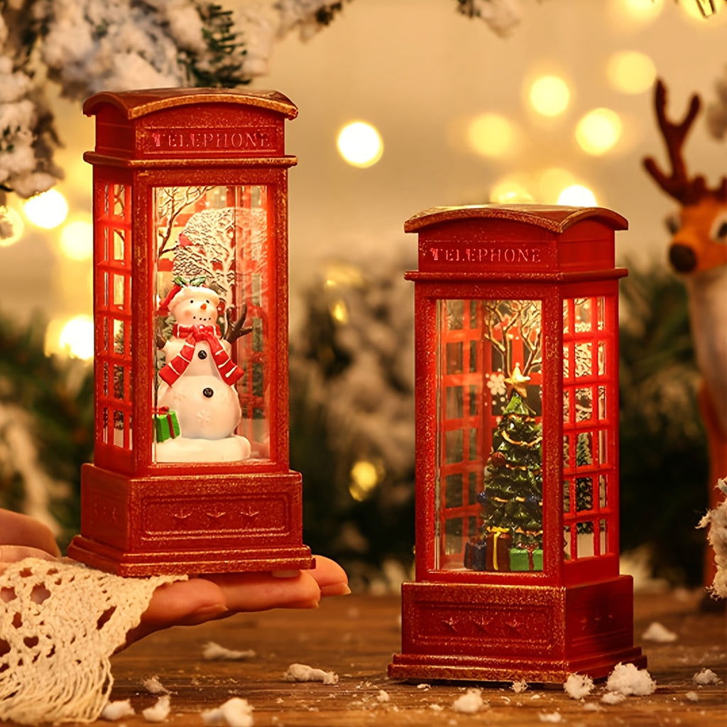 1/3pc Christmas phone box decorations Christmas Eve Santa Claus, snowman Christmas tree wind light decorations decorate Christmas gifts, cabinet fireplace ornaments House Of Avana