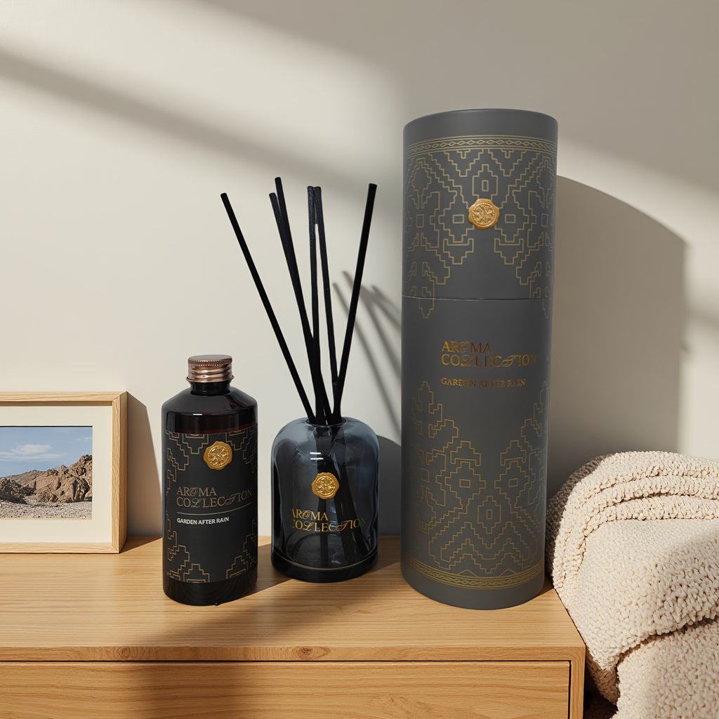 Premium Gift Set with 200ml/6.76oz Refill & Container, Includes Diffuser Sticks – Home Fragrance Oil Kit for Bathroom Deodorizing, Bedroom Scenting and Room Decoration in Living Rooms, Shelves or Offices to Enhance Indoor F House Of Avana