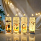 Crystal Electronic Candle Lights - Battery-Powered LED