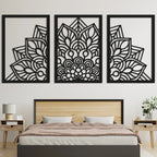 Wall Art - Brown Wood Mandala Panel
