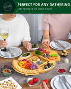 Cheese Board Set, Round Royal Craft Wood