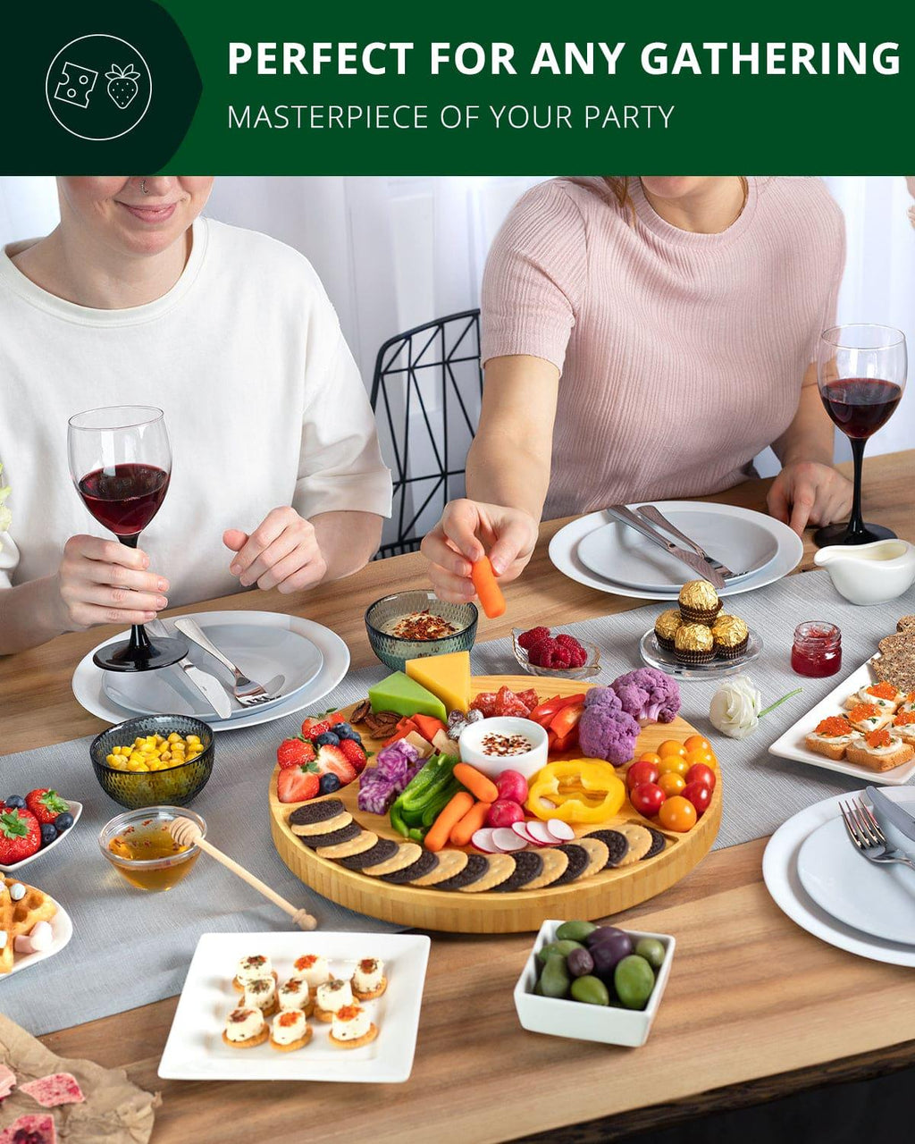 Cheese Board, Round Royal Craft Wood