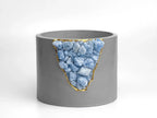 6" BLUE CALCITE PLANTER AURA 8 HOME