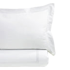 600 Thread Count Border Stripe Embroidered Duvet Set, side view - House Of Avana