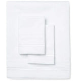 600 Thread Count Border Stripe Embroidered Sheet Set, side view - House Of Avana