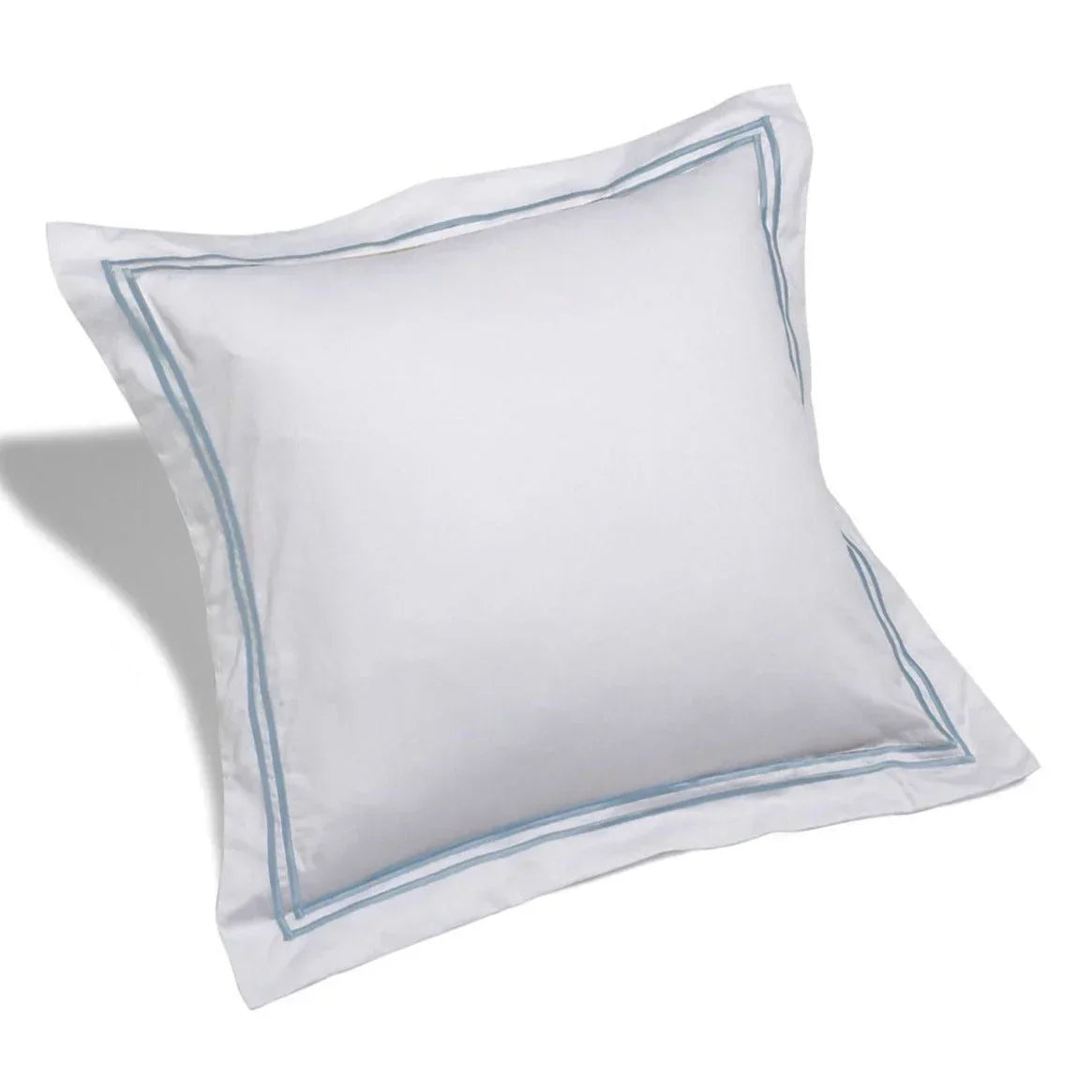 600 Thread Count Double Stripe Euro Sham Pairs, side view - House Of Avana