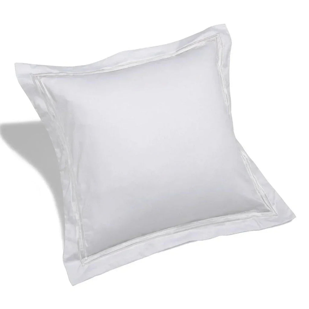 600 Thread Count Double Stripe Euro Sham Pairs, detail shot - House Of Avana