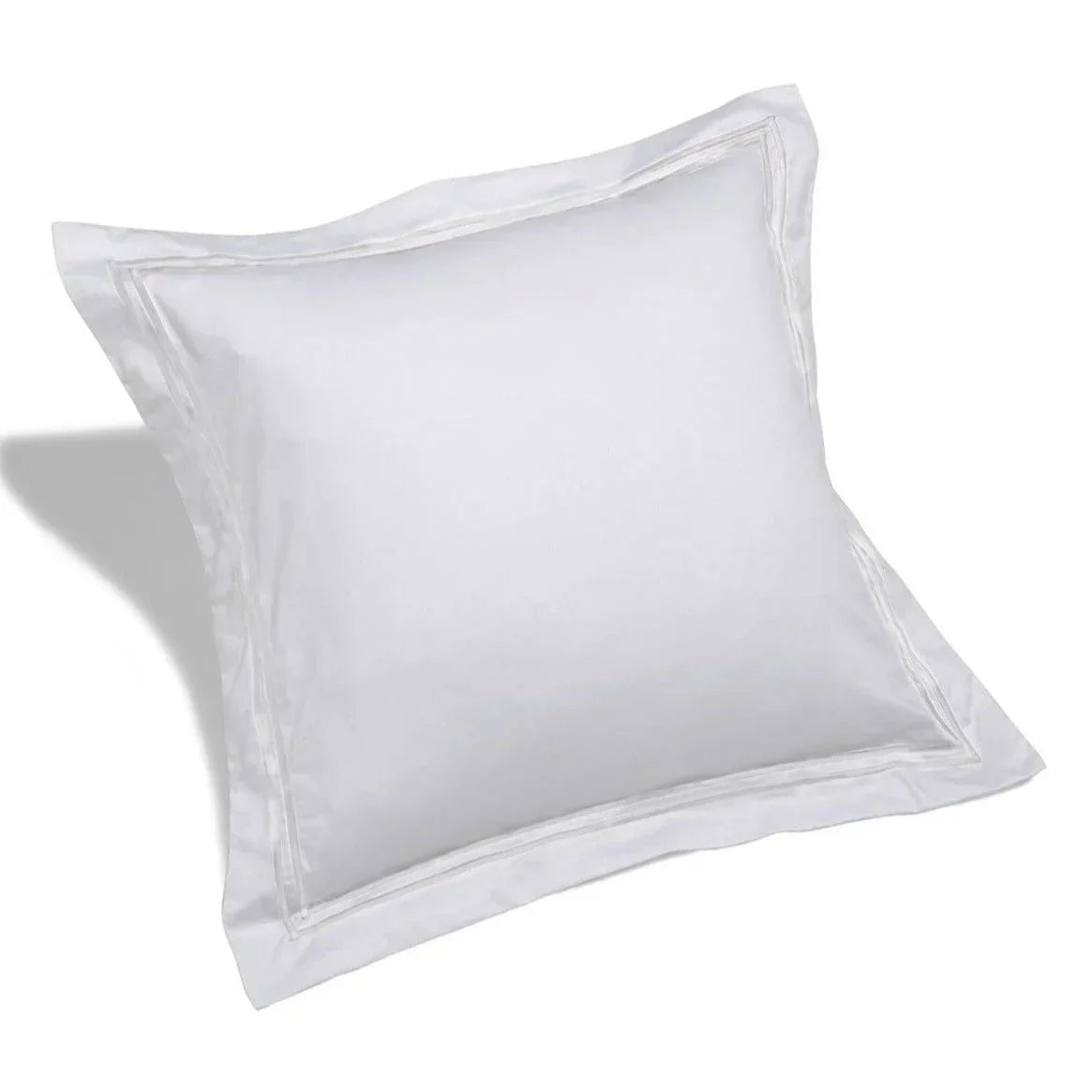 600 Thread Count Double Stripe Euro Sham Pairs, detail shot - House Of Avana