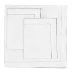 600 Thread Count Framed Sateen Embroidered Cotton Duvet Set, top view - House Of Avana
