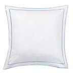 600 Thread Count Framed Sateen Embroidered Cotton Euro Sham Pair Mélange Home