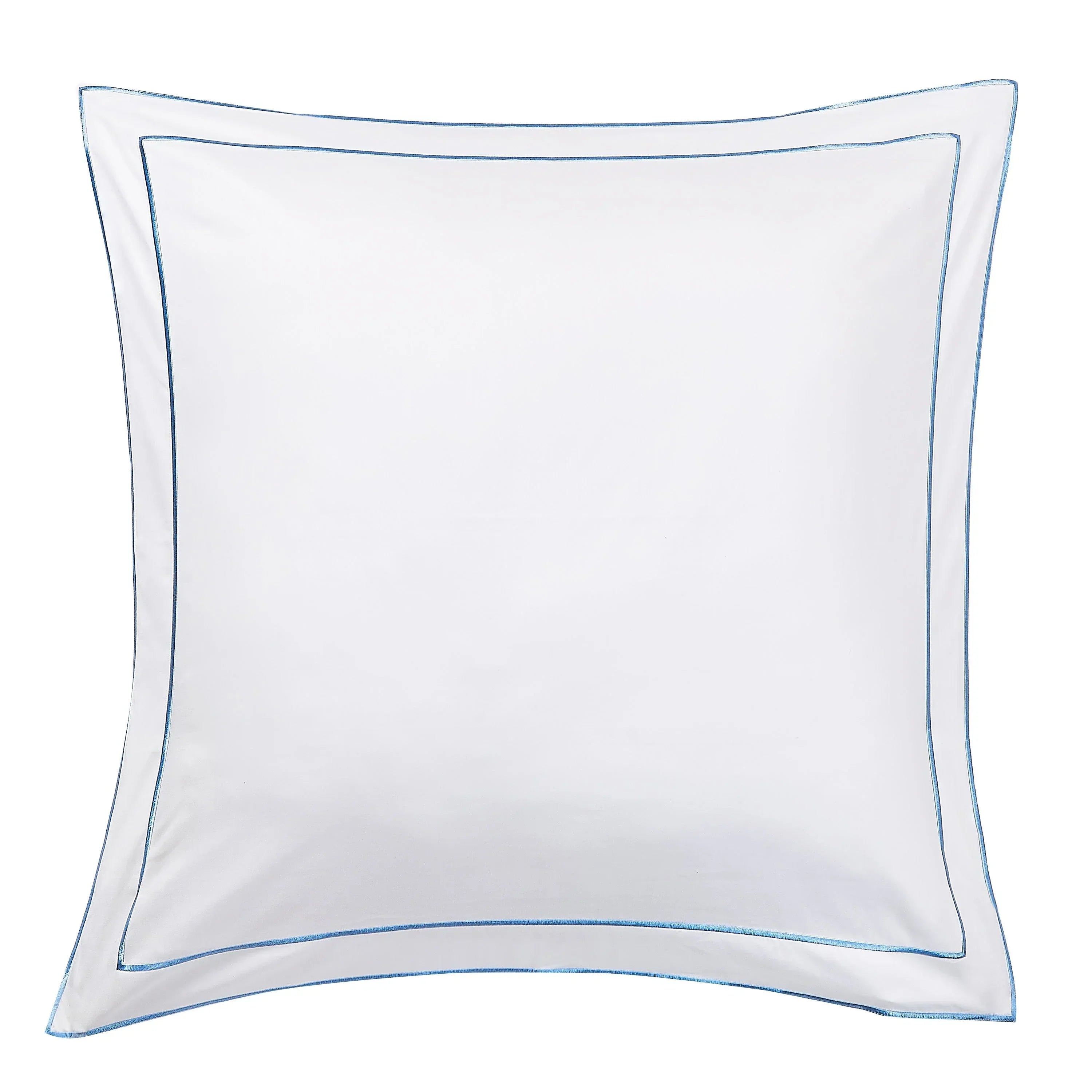 600 Thread Count Framed Sateen Embroidered Cotton Euro Sham Pair Mélange Home
