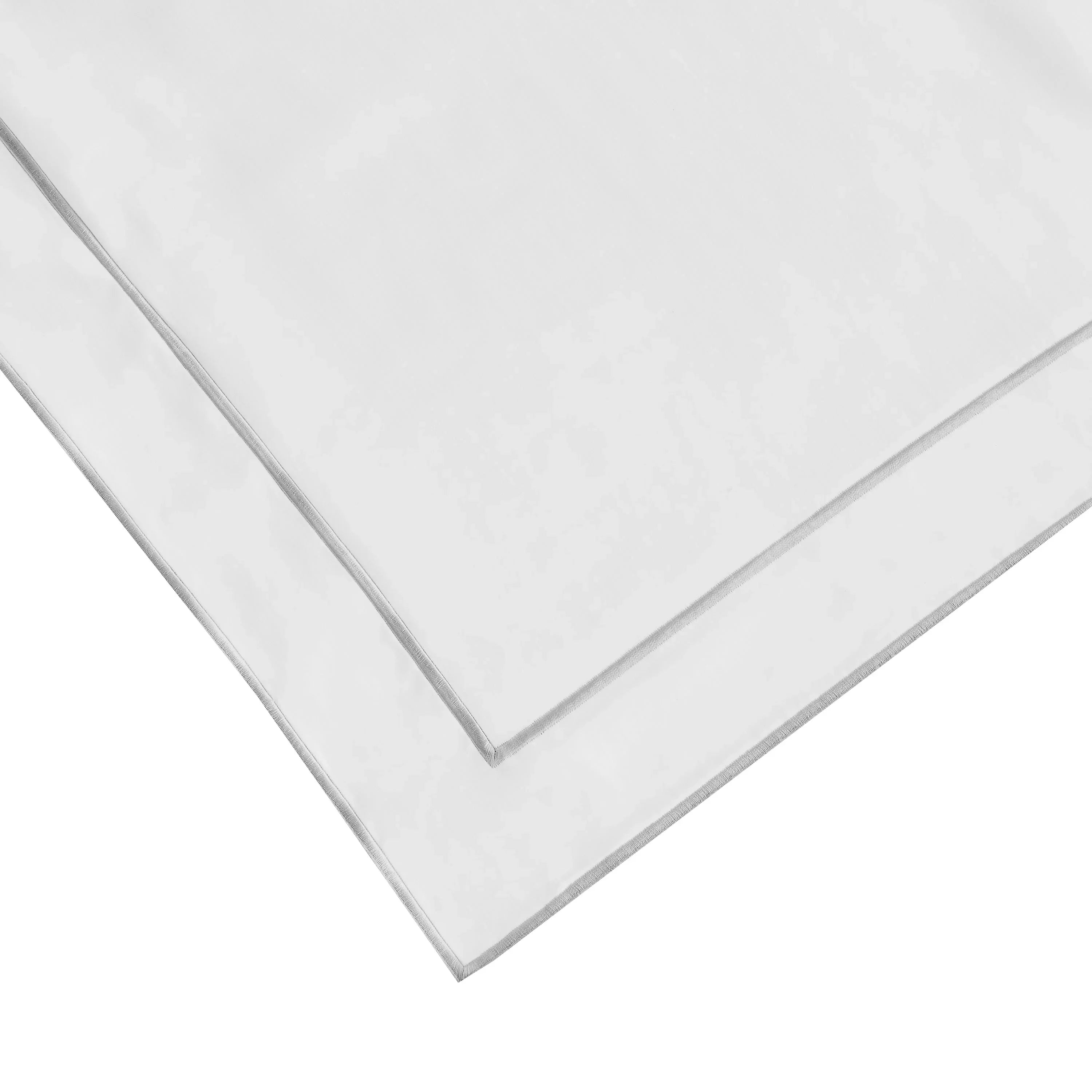 600 Thread Count Framed Sateen Embroidered Cotton Euro Sham Pair Mélange Home