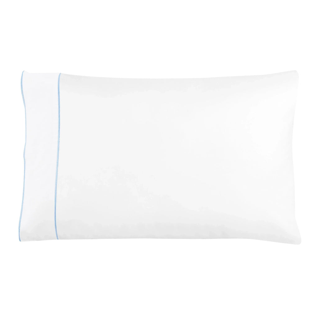 600 Thread Count Framed Sateen Embroidered Cotton Pillowcase Pair Mélange Home