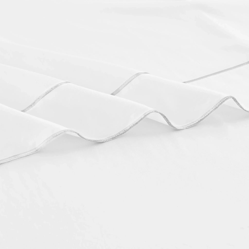 600 Thread Count Framed Sateen Embroidered Cotton Sheet Set Mélange Home