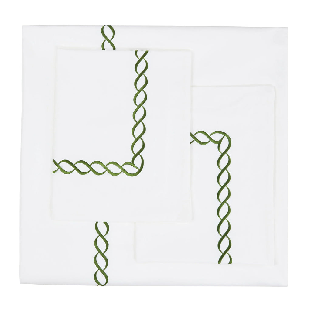 600 Thread Count Rope Embroidered Duvet Set, dimensions view - House Of Avana