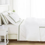 600 Thread Count Rope Embroidered Duvet Set, alternate view - House Of Avana