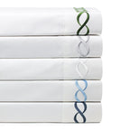 600 Thread Count Rope Embroidered Duvet Set, back view - House Of Avana