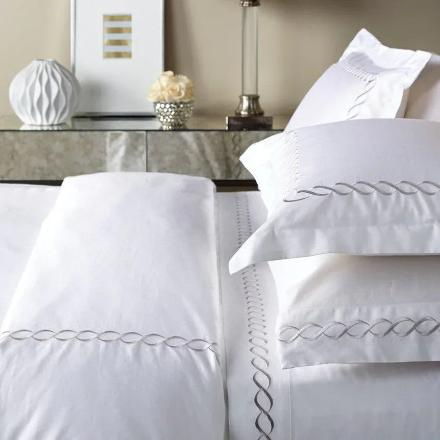 600 Thread Count Rope Embroidered Duvet Set, lifestyle image - House Of Avana