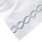 600 Thread Count Rope Embroidered Pillowcase Pair, detail shot - House Of Avana
