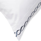 600 Thread Count Rope Embroidered Pillowcase Pair, angled view - House Of Avana