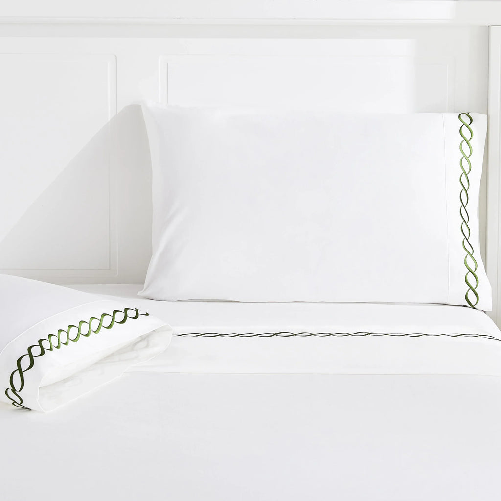 600 Thread Count Rope Embroidered Sheet Set, alternate view - House Of Avana