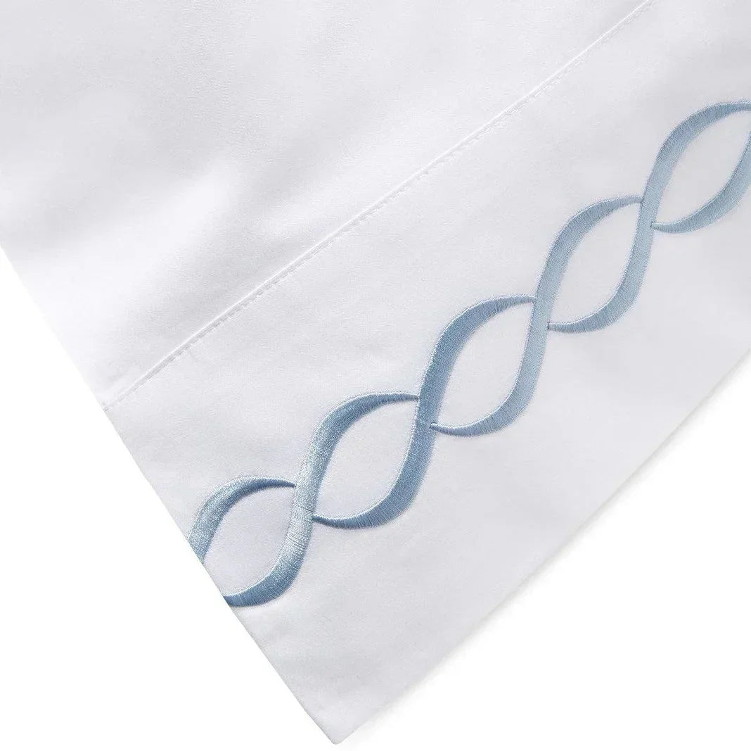 600 Thread Count Rope Embroidered Sheet Set, detail shot - House Of Avana