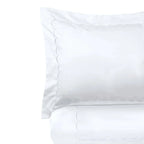 600 Thread Count Scallop Embroidered Duvet Set, angled view - House Of Avana