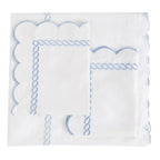 600 Thread Count Scallop Rope Embroidered Cotton Duvet Set, product packaging - House Of Avana