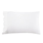 600 Thread Count Scallop Rope Embroidered Cotton Sheet Set Mélange Home