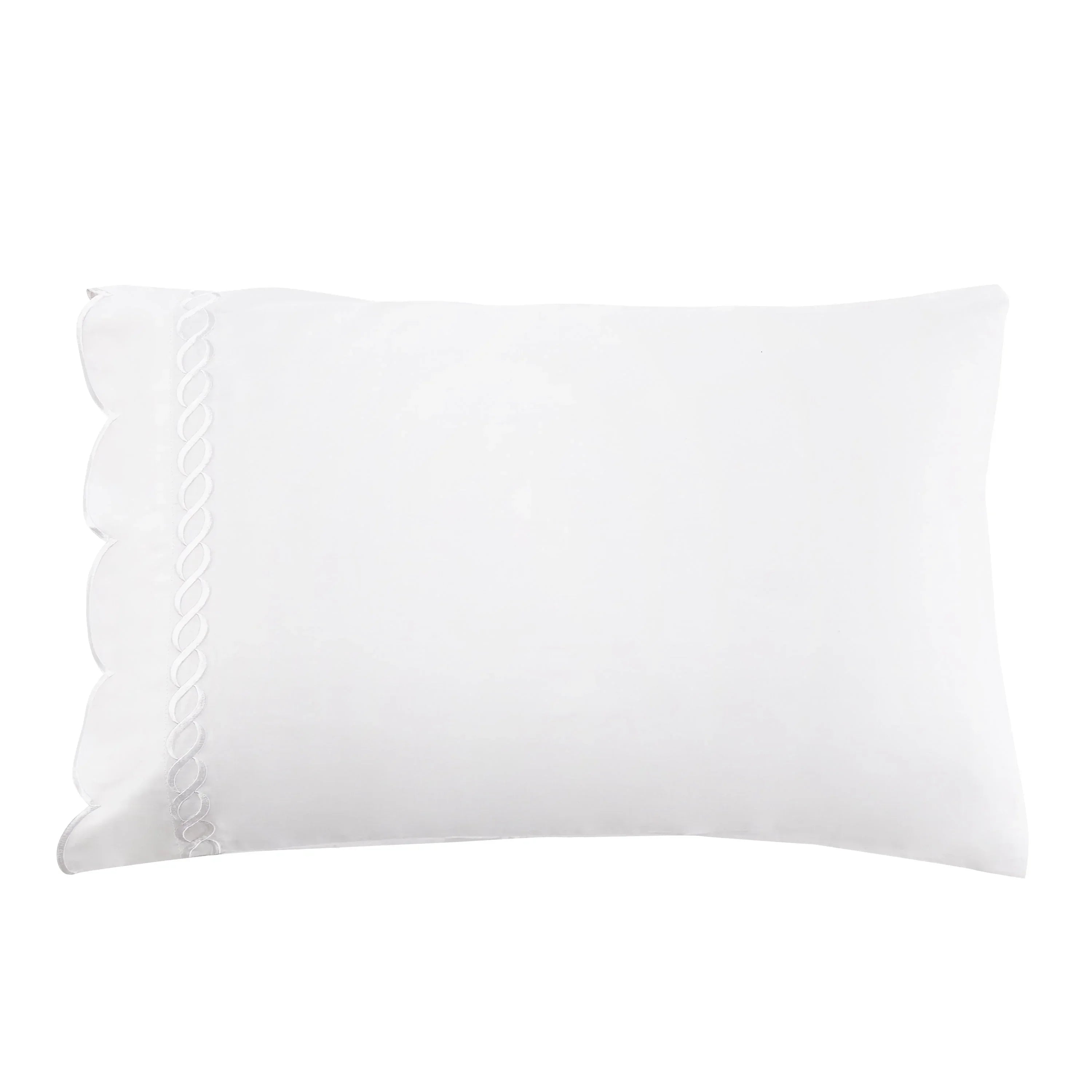 600 Thread Count Scallop Rope Embroidered Cotton Sheet Set Mélange Home