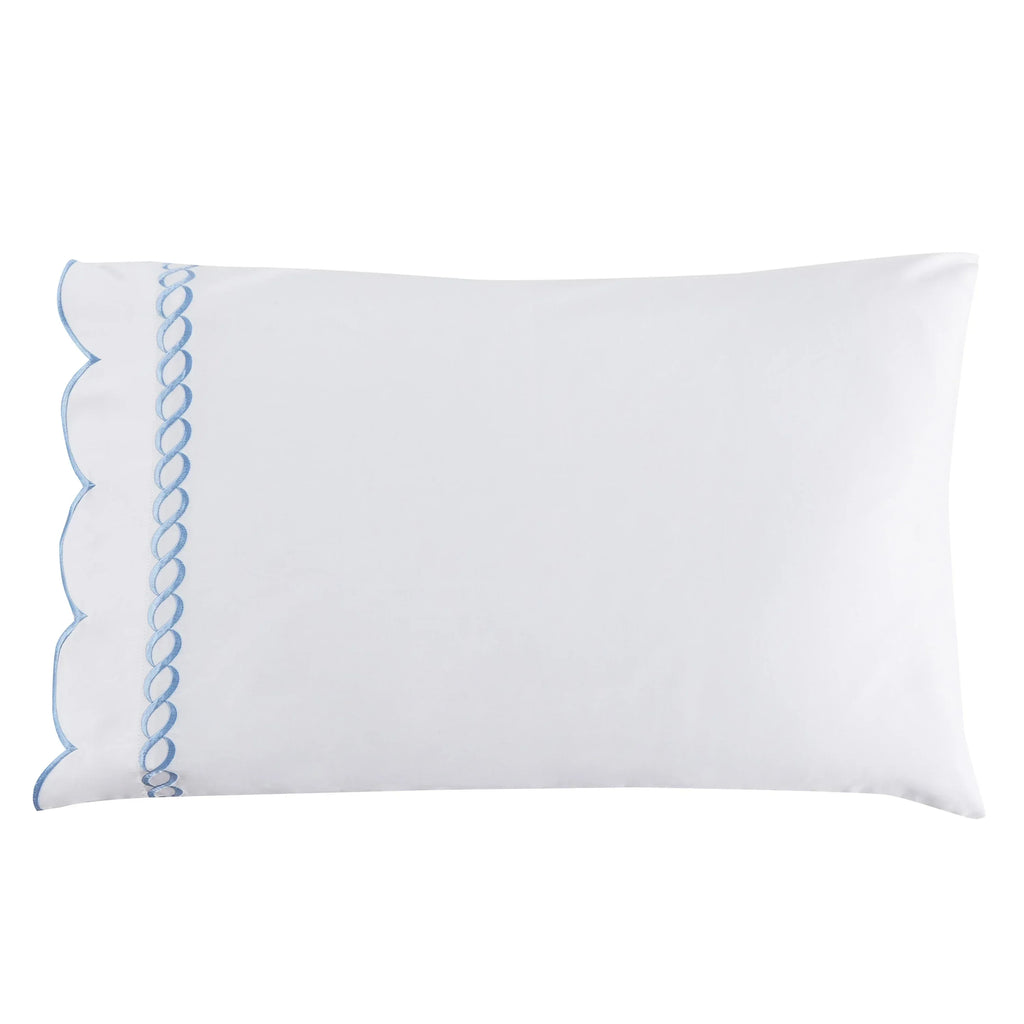 600 Thread Count Scallop Rope Embroidered Cotton Sheet Set Mélange Home