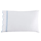 600 Thread Count Scallop Rope Embroidered Cotton Sheet Set Mélange Home