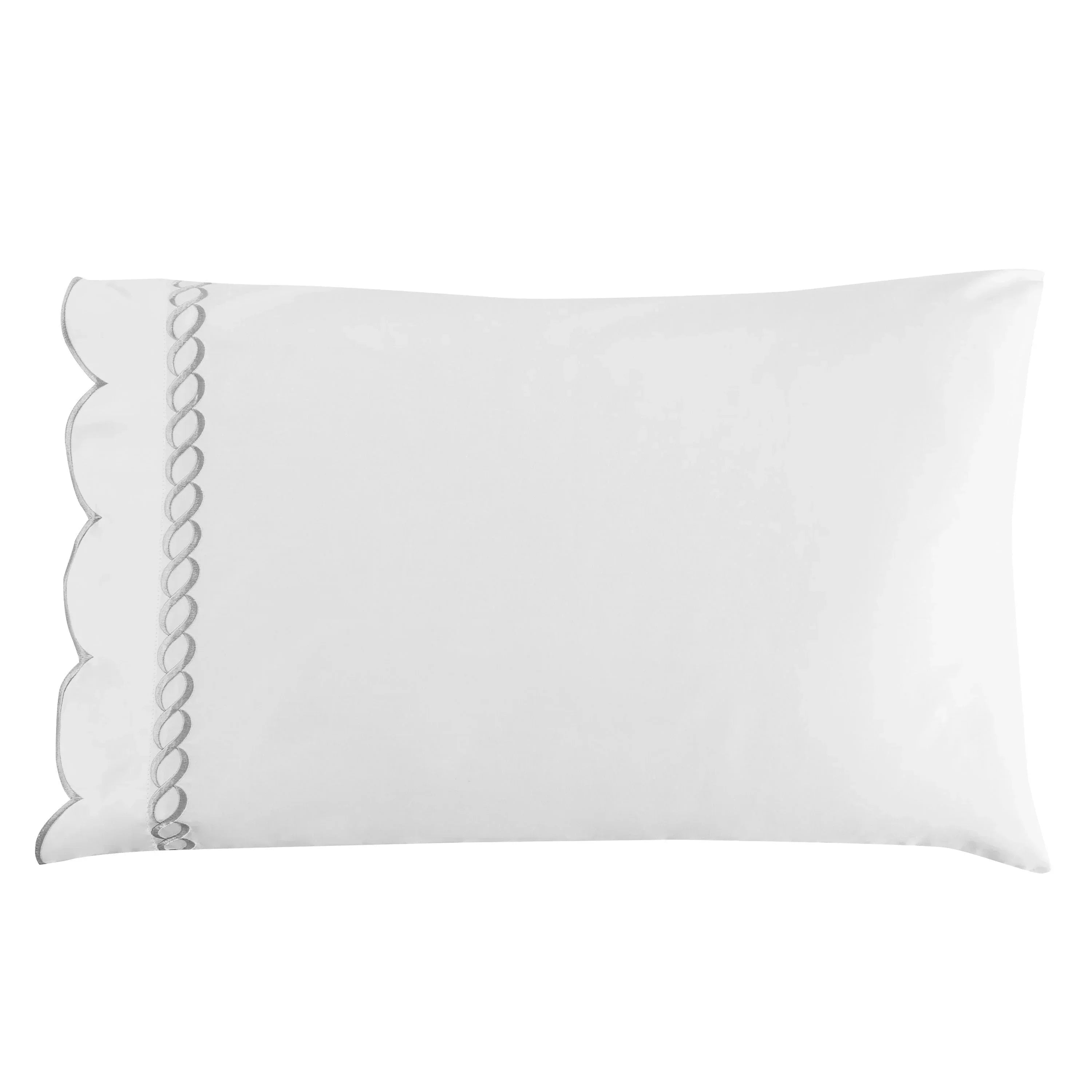600 Thread Count Scallop Rope Embroidered Cotton Sheet Set Mélange Home