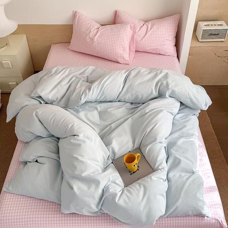 Chloe Pastel Candy Cotton Bedding Set / Mint Ever Lasting