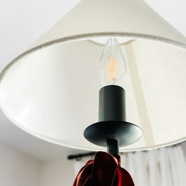 61 Inch Two Shade Linear Iron Pendant, top view - House Of Avana
