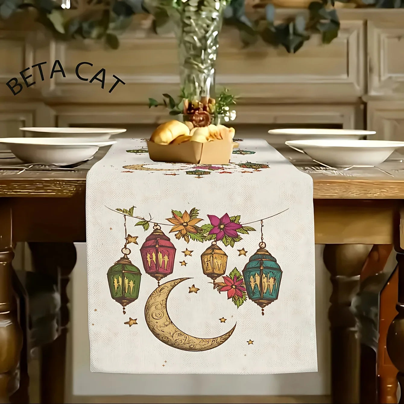 Table Runner - Vintage Floral Cotton