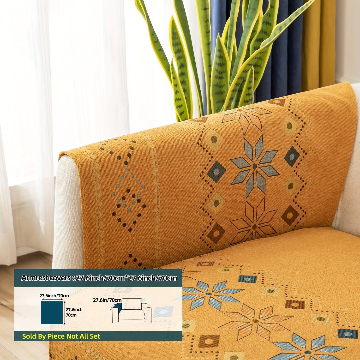 Stylish Bohemian Chenille Slipcovers for Couches topspet