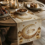 Polyester Table Runner - Rectangular Ramadan Lantern