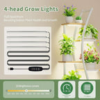 63-inch Tall Indoor Plant Stand with White Metal Frame and Wood Finish Shelves