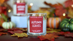 Autumn Leaves Container Candle Clay House Candles